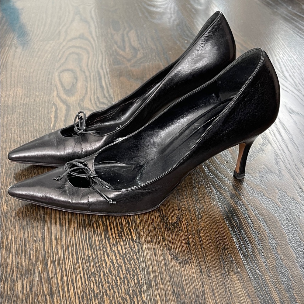 Gucci Elegant Black Leather Heels - Picture 3 of 3